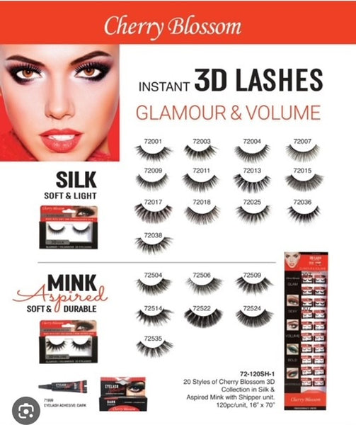 Cherry Blossom Instant 3D Lashes Melanin Queen Beauty Supply