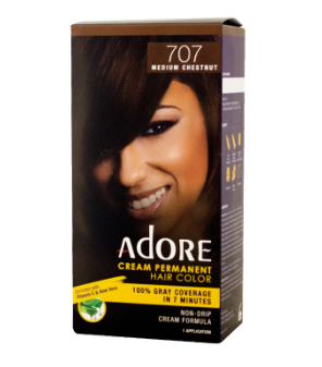 Adore Cream Permanent Hair Color 100% Gray Coverage In 7 Minutes Vitamin & Aloe