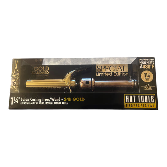 Hot Tools Professional 24K Gold Limited Edition 1 ¼ Salon Curling Iron/Wand