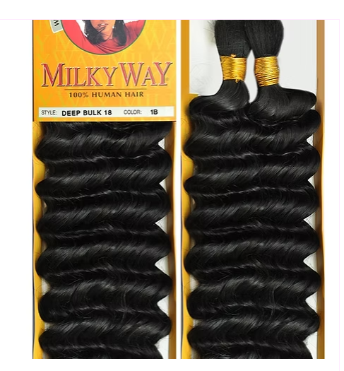 Milky Way Deep Bulk 100% Human Braiding Hair 18"
