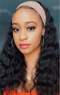 Remy Loose Deep Wave Human Hair Headband Wigs
