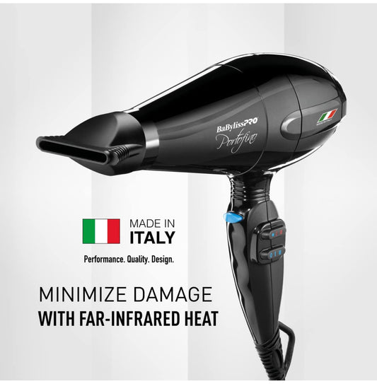 BaBylissPRO Nano Titanium Italian Performance Hair Dryer - Professional Quality 2000 Watt Blow Dryer
